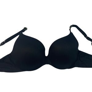 Victoria secret bra with gold hardware. Light padded with a satin finish. 36C